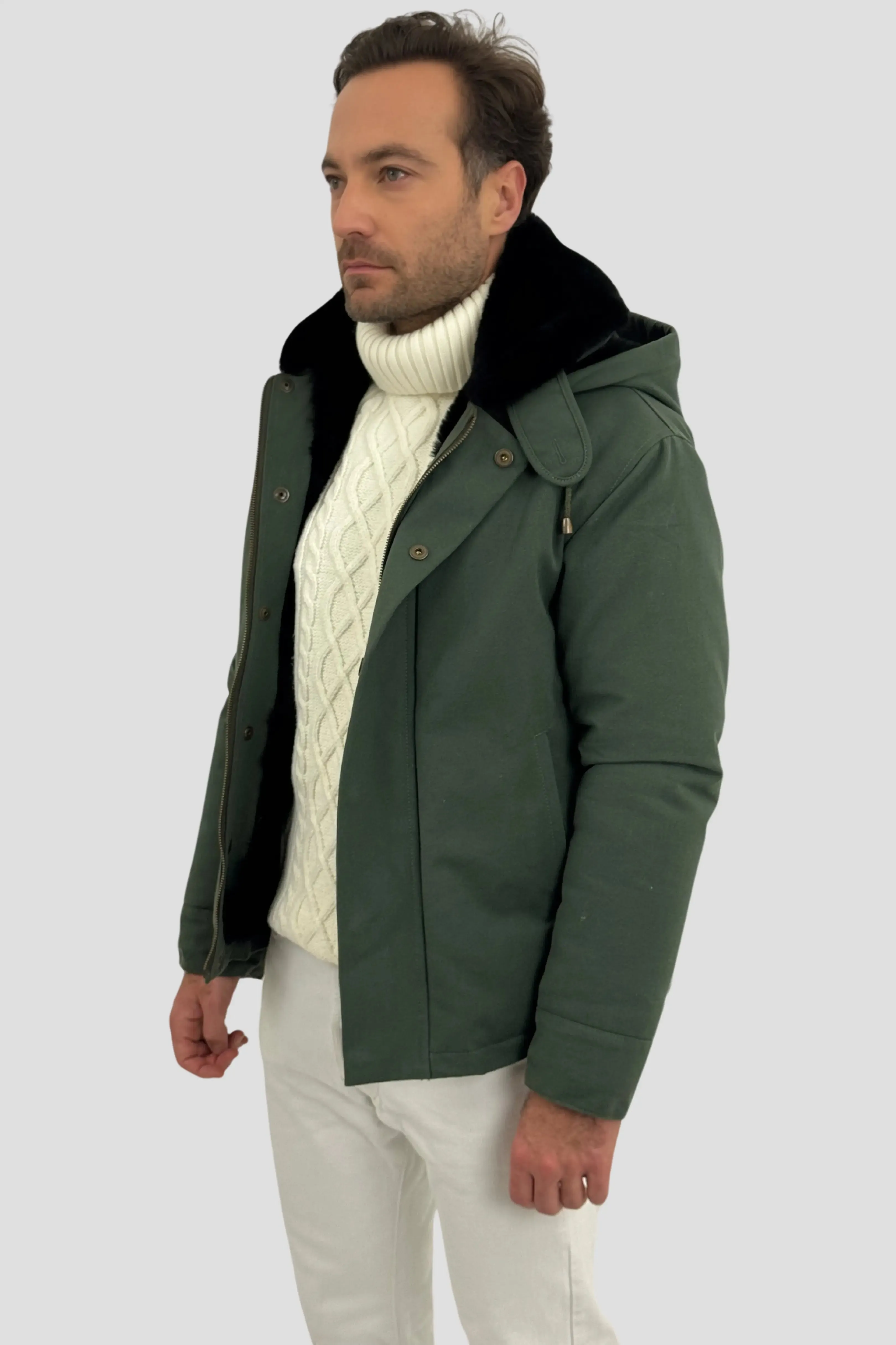 Parka Heritage verte kaki