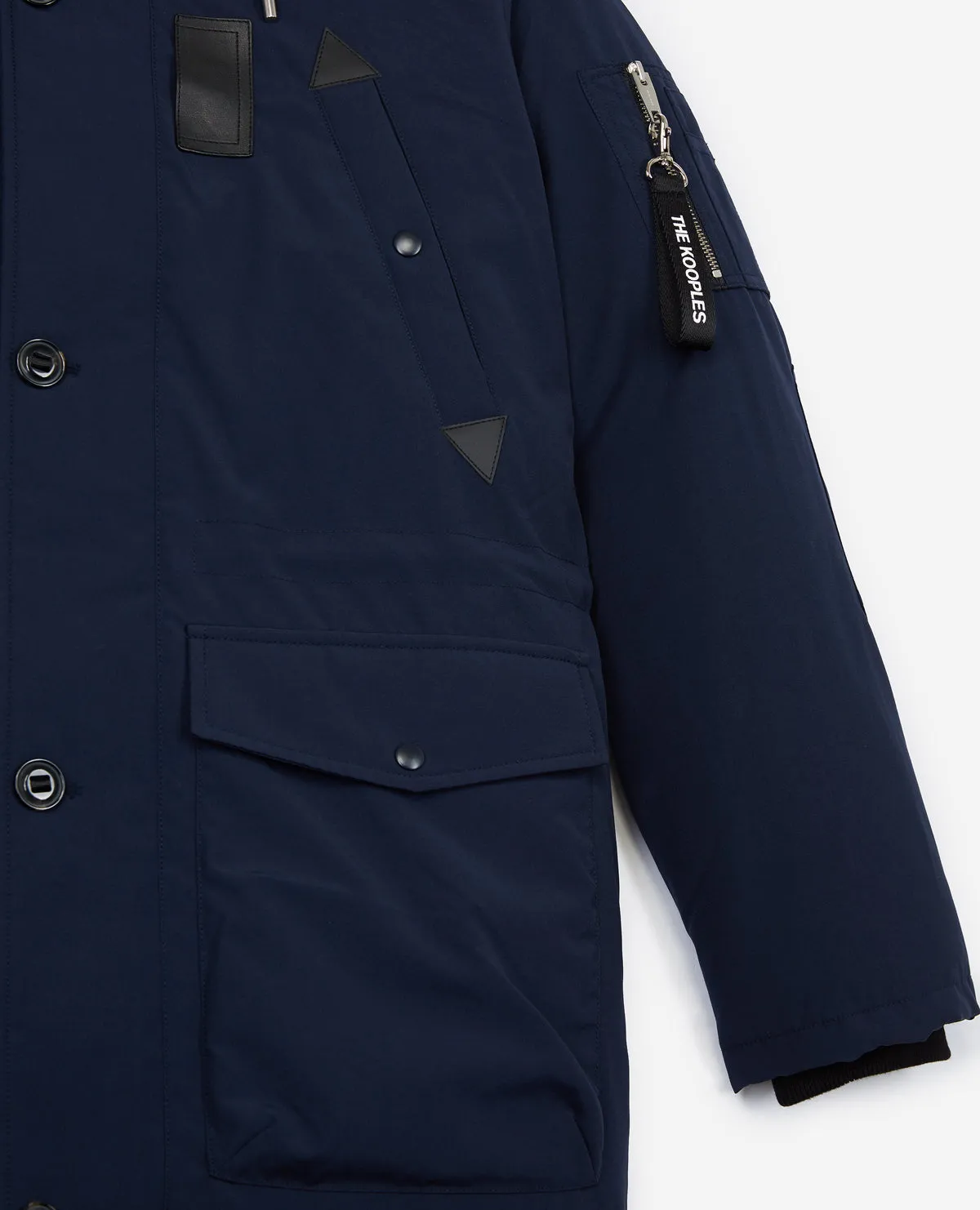 Parka oversize bleue