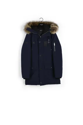 Parka oversize bleue