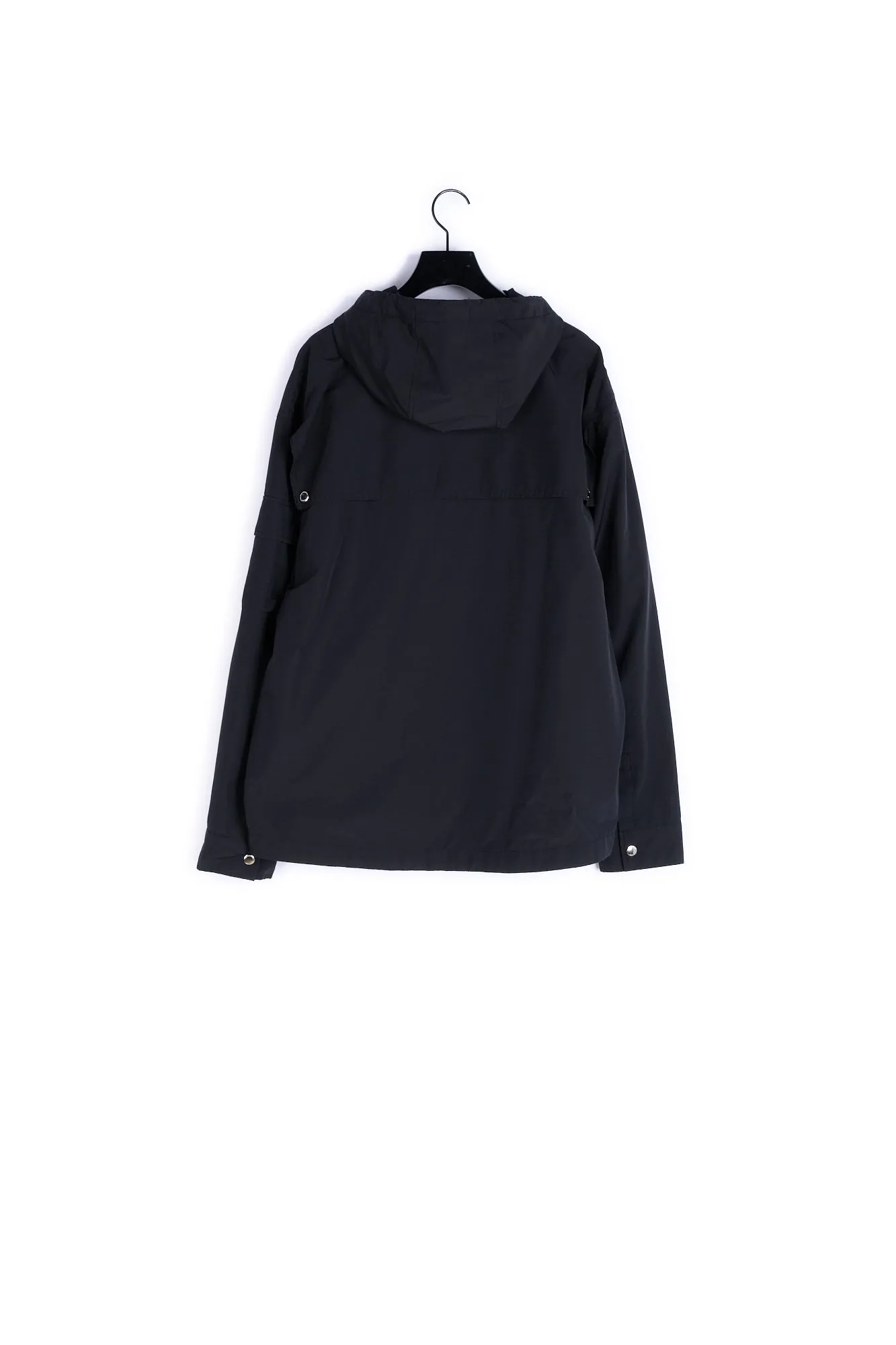 Parka technique noire poche kangourou