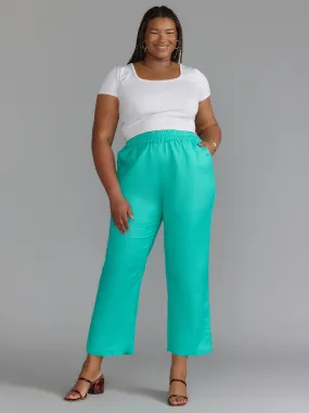 Plus Wide Leg Linen Pant