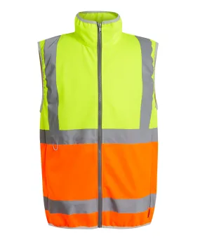 Pro hi-vis full-zip gilet | Yellow/Orange