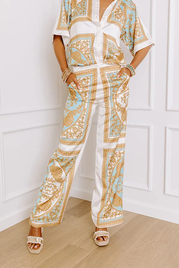 Retro Revival High Waist Satin Pants