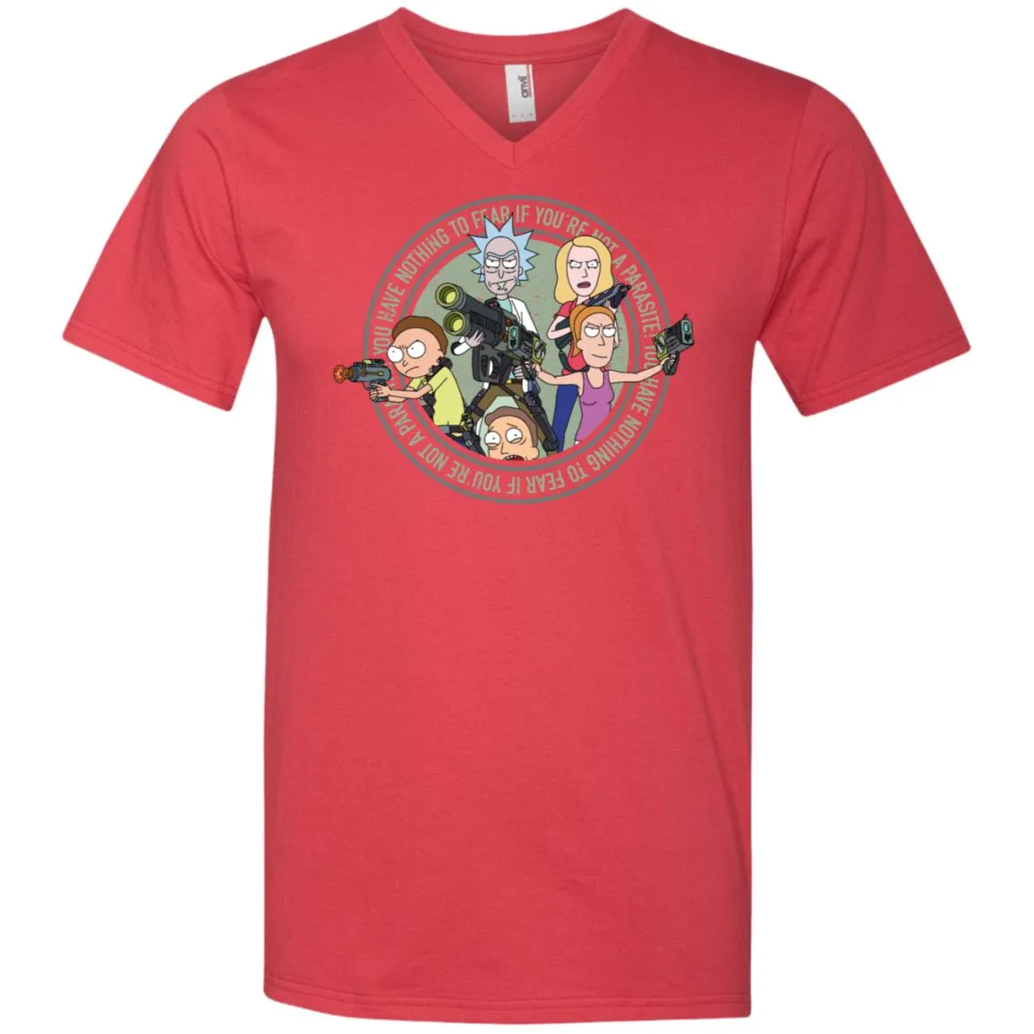 Rick And Morty And The Smith Family Men V-Neck T-Shirt