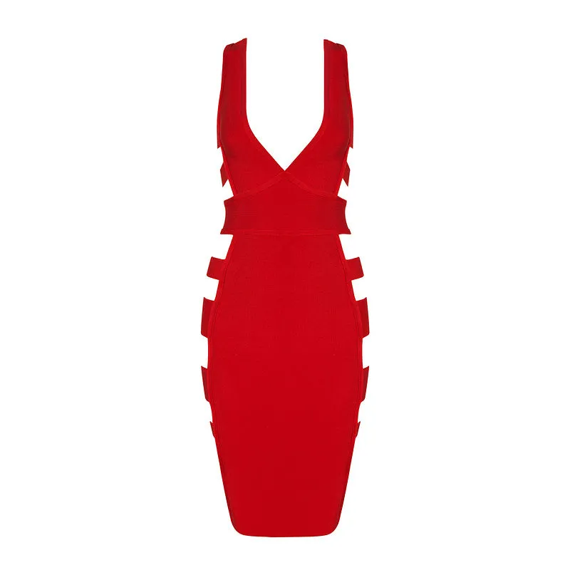 Sexy Midi Bandage Dress