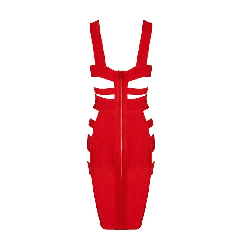 Sexy Midi Bandage Dress
