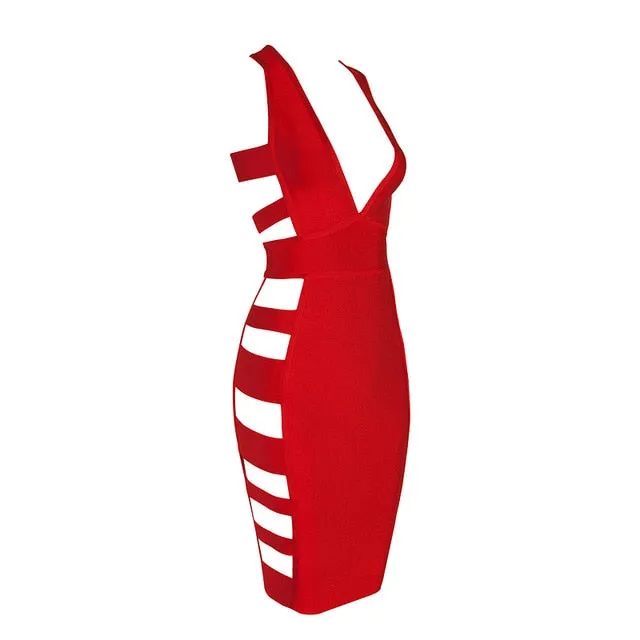 Sexy Midi Bandage Dress