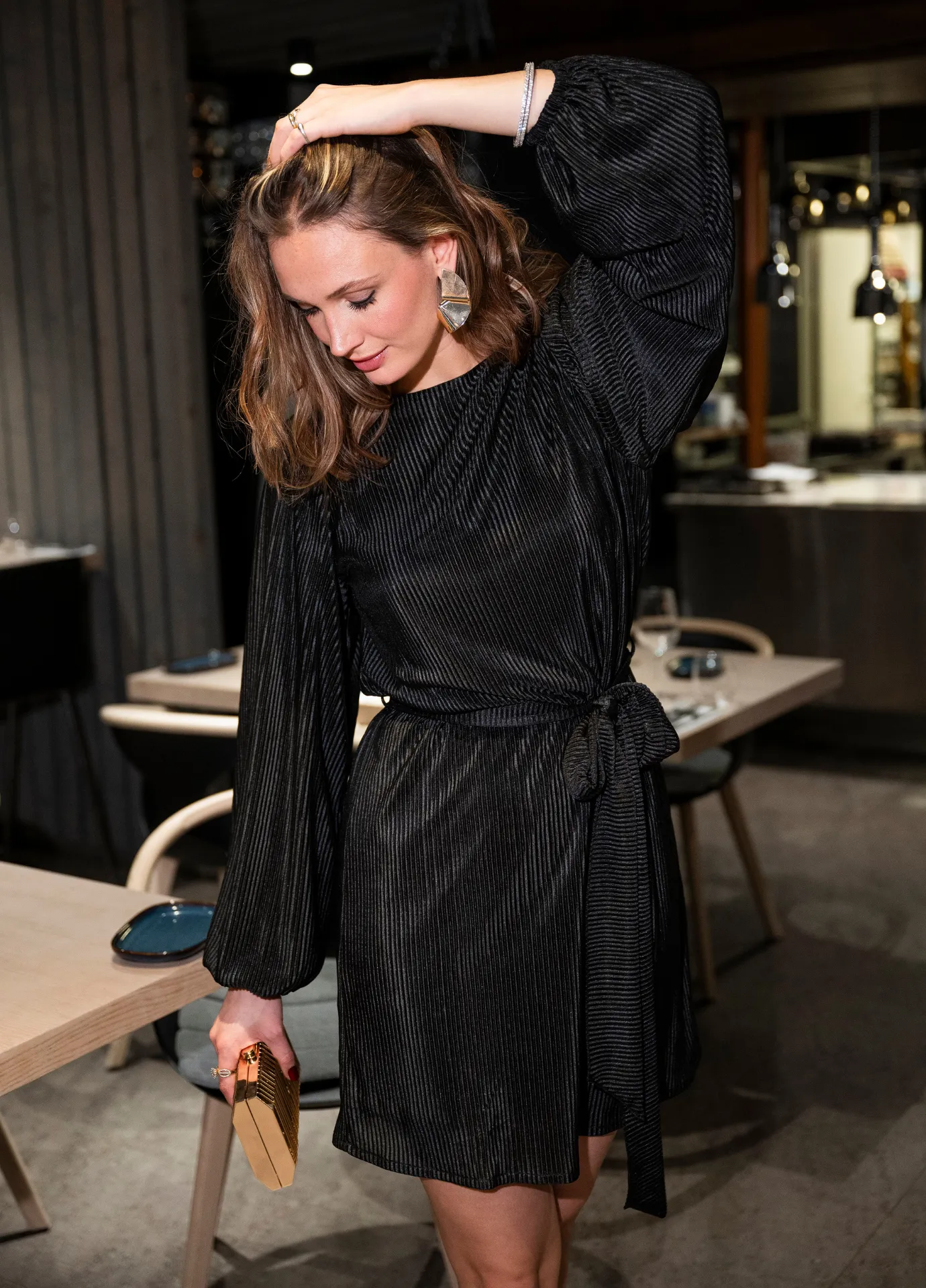 Sheena Dress Dark Black