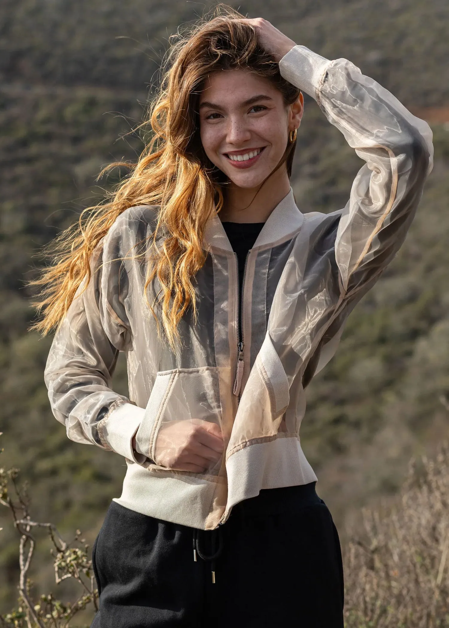 Sheer Bomber in Sand - My Anorak