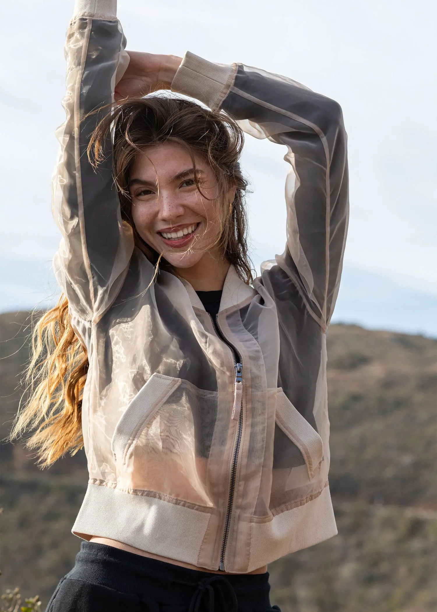 Sheer Bomber in Sand - My Anorak