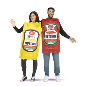 Spicy Mustard and Ketchup Adult couples Costumes
