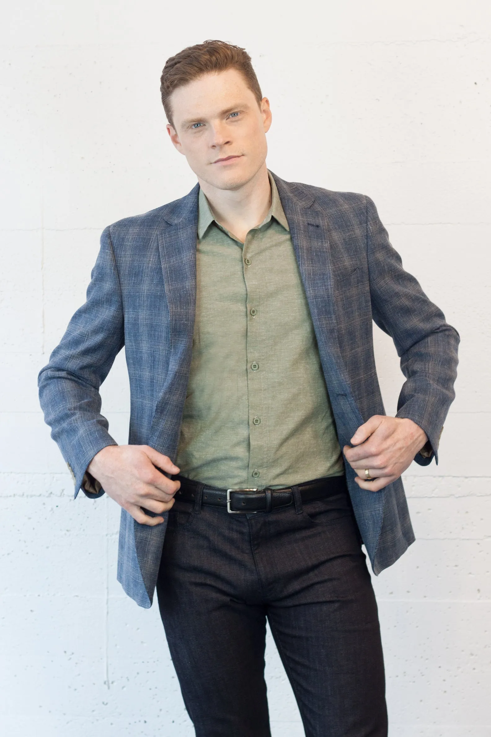 Textured Check Blazer 108REG