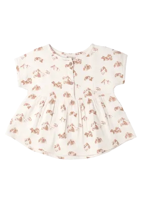 Tunic shirt Healing Mountains organic muslin