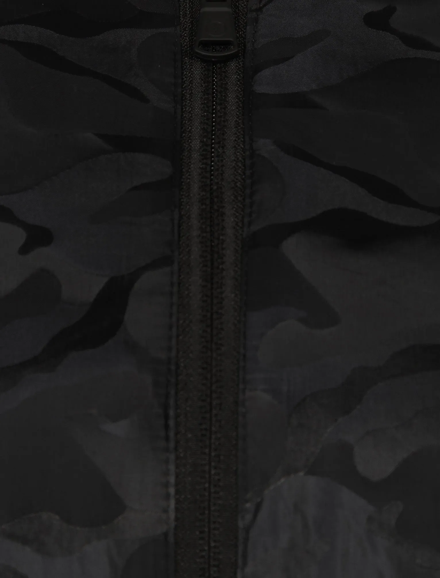 Valence Camo Jacquard Bomber Jacket In Black - Dissident