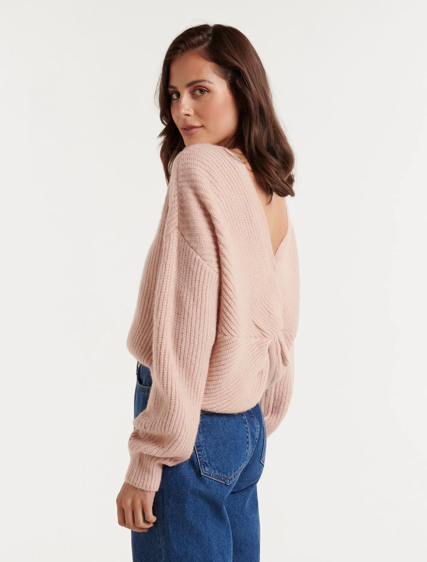 Veronica Twist Back Knit Jumper
