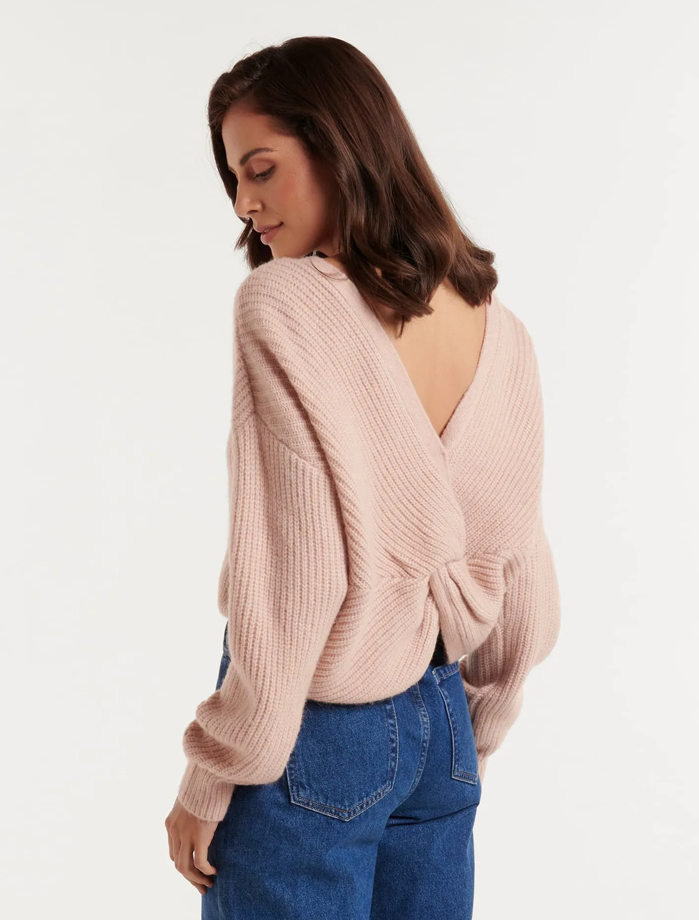Veronica Twist Back Knit Jumper
