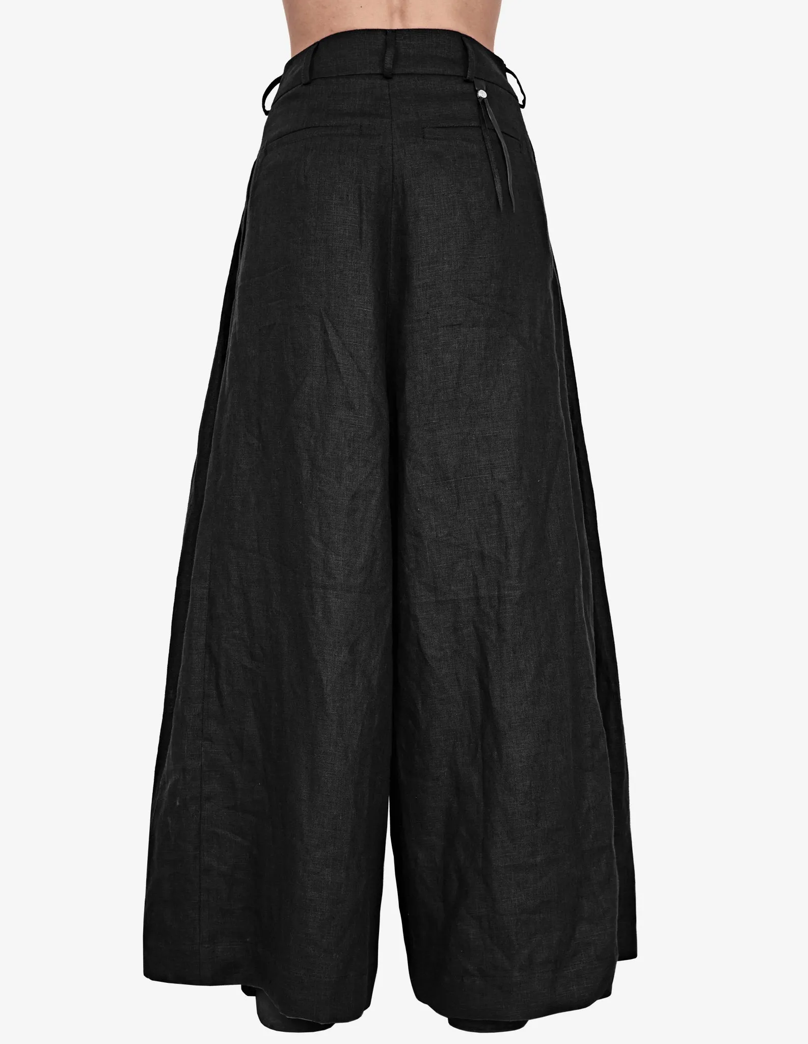 Wide-Leg Linen Pants