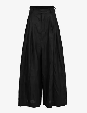 Wide-Leg Linen Pants