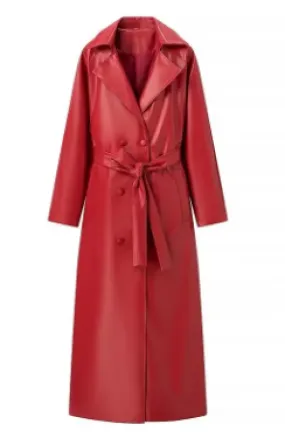 Women’s Leather Trench Coat