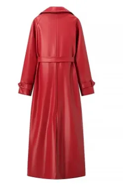 Women’s Leather Trench Coat