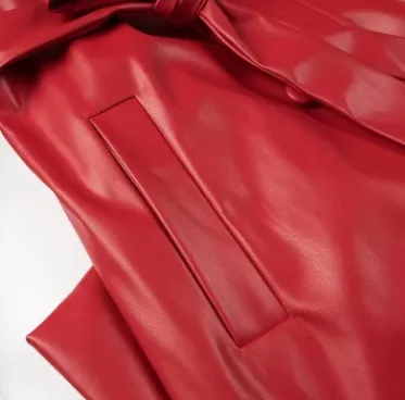 Women’s Leather Trench Coat