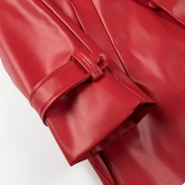 Women’s Leather Trench Coat