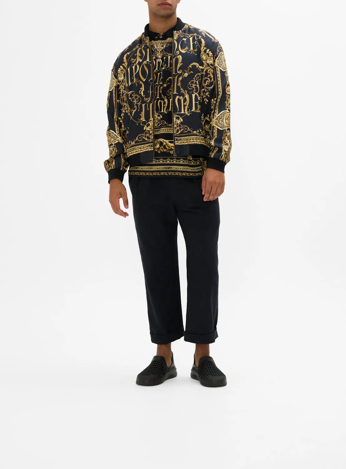 ZIP THROUGH REVERSIBLE BOMBER JACKET HAPPILY EVER AFTER