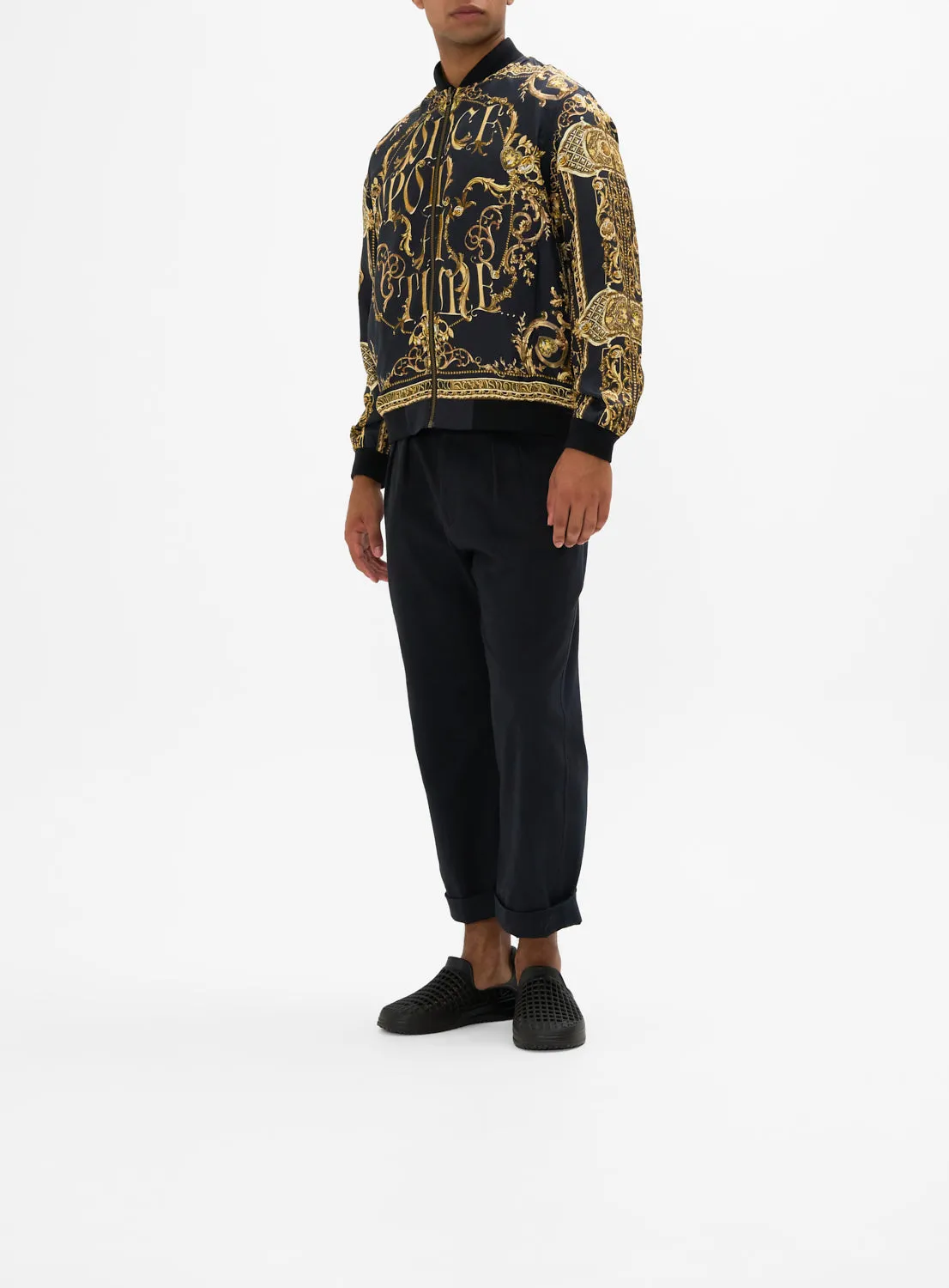 ZIP THROUGH REVERSIBLE BOMBER JACKET HAPPILY EVER AFTER