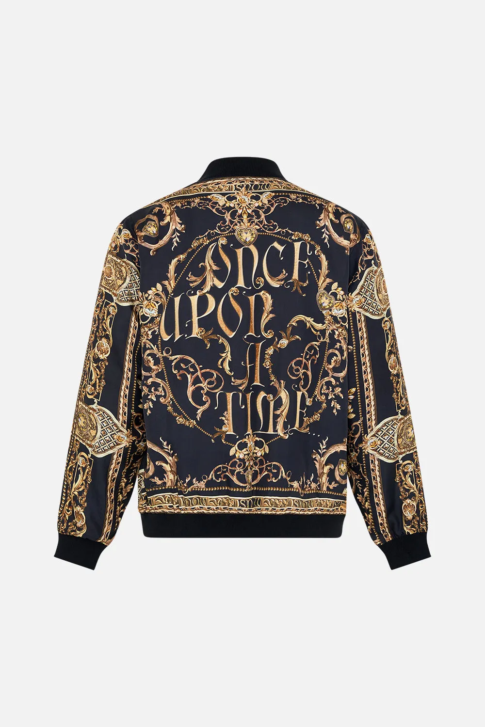 ZIP THROUGH REVERSIBLE BOMBER JACKET HAPPILY EVER AFTER